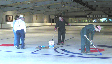 Painting the ice