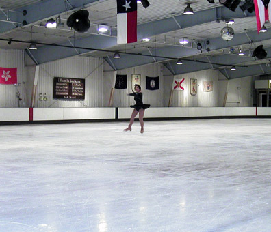 Lynne on the ice
