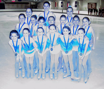Fire On Ice Synchro team group shot