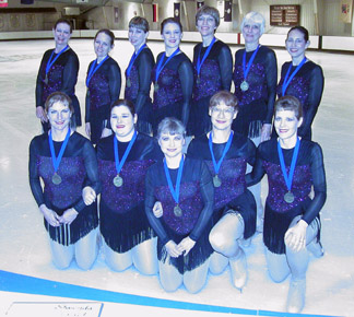 Adult synchro team group shot Southern Ice