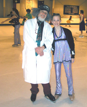 Tim and Kassie in costumes