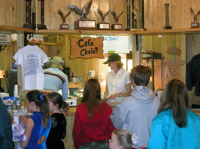 A busy Saturday in Cafe Chalet