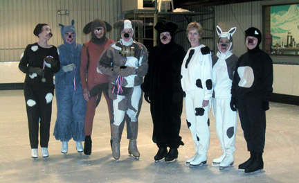 Moms and One Pop on ice Adult Skating Team, Alpine Ice Arena (Louisville KY)